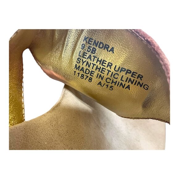 SOLD! Ralph Lauren Kendra Genuine Pebble Leather (11878  A/15) Thong Sandal 9.5B - Picture 4 of 14